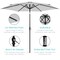 Best Choice Products 10ft Outdoor Steel Market Patio Umbrella w/ Crank, Tilt Push Button, 6 Ribs